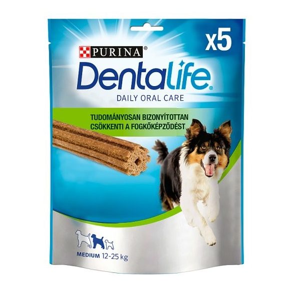 Dentalife Medium jutalomfalat felnőtt kutyák (12-25kg) számára 5 db 115 g