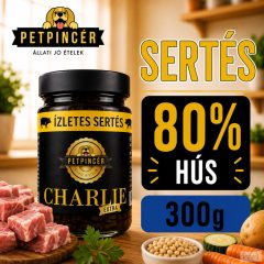   PETPINCÉR "CHARLIE EXTRA" SERTÉS menü (80% hús) 300g