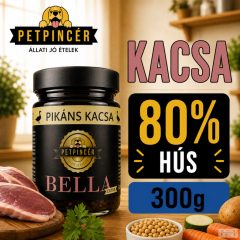  PETPINCÉR "BELLA EXTRA" KACSA menü (80% hús) 300g