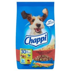   Chappi teljes értékű száraz eledel felnőtt kutyák számára marhával, baromfival és zöldégekkel 500 g