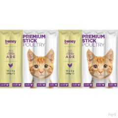 BONEY Premium Szárnyas Jutalomfalat Macskáknak 10x5g