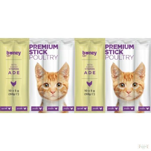 BONEY Premium Szárnyas Jutalomfalat Macskáknak 10x5g