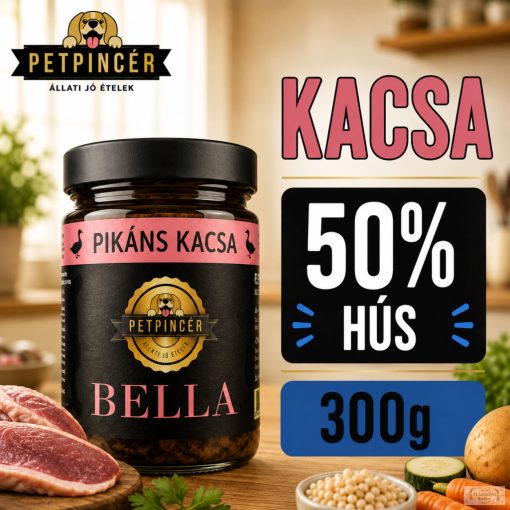 PETPINCÉR "BELLA" KACSA menü (50% hús) 300g