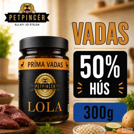 PETPINCÉR "LOLA" VADAS menü (50% hús) 300g