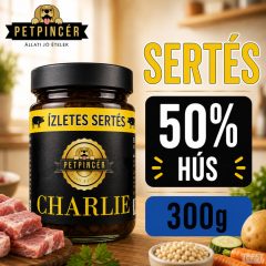 PETPINCÉR "CHARLIE" SERTÉS menü (50% hús) 300g