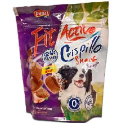   FitActive Crispillo Snack small (marha) - töltött párnácska kutyák részére (180g)