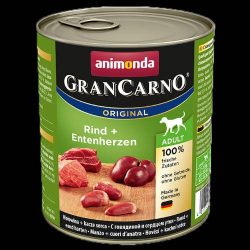   Animonda GranCarno Adult (marha,kacsaszív) konzerv - Felnőtt kutyák részére 800 g