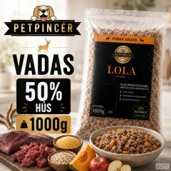   Petpincér LOLA COOL - jéghideg vadas 1kg (50% hústartalom)
