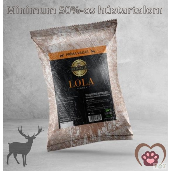 LOLA COOL - jéghideg VADAS 1kg (50% hústartalom)