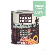 Farm Fresh Vad és Nyúl édesburgonyával (85% hús) 400g