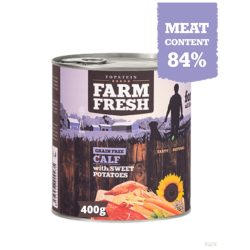 FARM FRESH Borjú édesburgonyával (84% hús) 400g