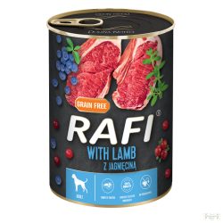   RAFI kutya pástétom bárány, vörös- és kék áfonyával konzerv 400g