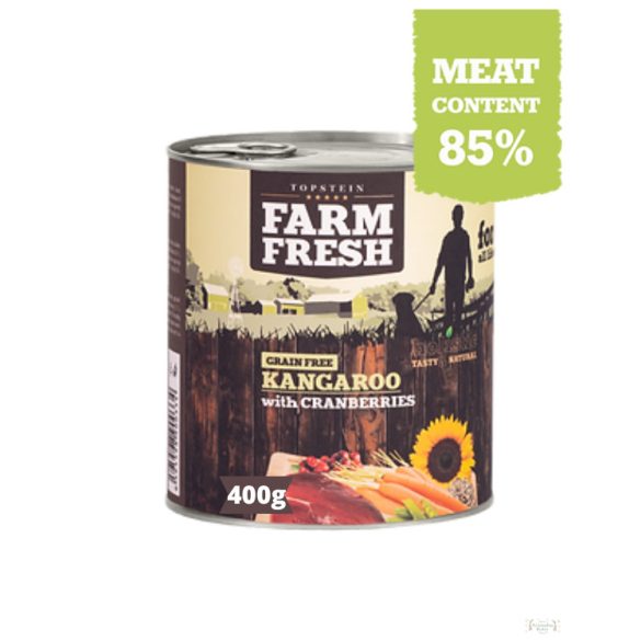 FARM FRESH Kenguru áfonyával (85%hús) 400g