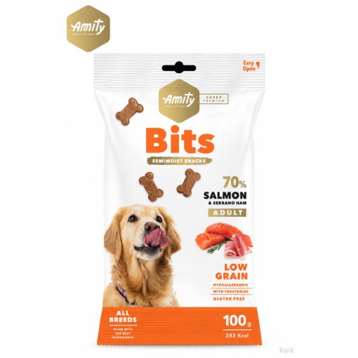 Amity Hypoallergen Bits Salmon-Serrano 100g