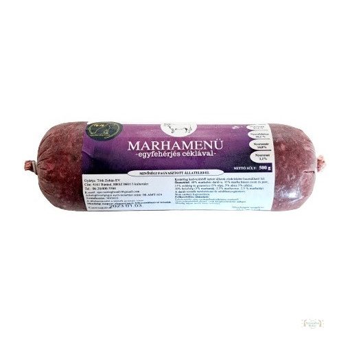 Marhamenü céklával 500g (Speciál Dog Food)