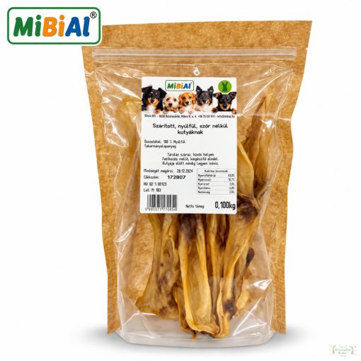 MiBiAl szárított Nyúlfül (szőr nélkül) 100g